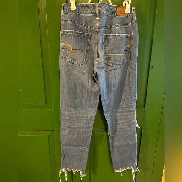 American Eagle High Rise TomGirl Jeans, Size 0R - Picture 3 of 5